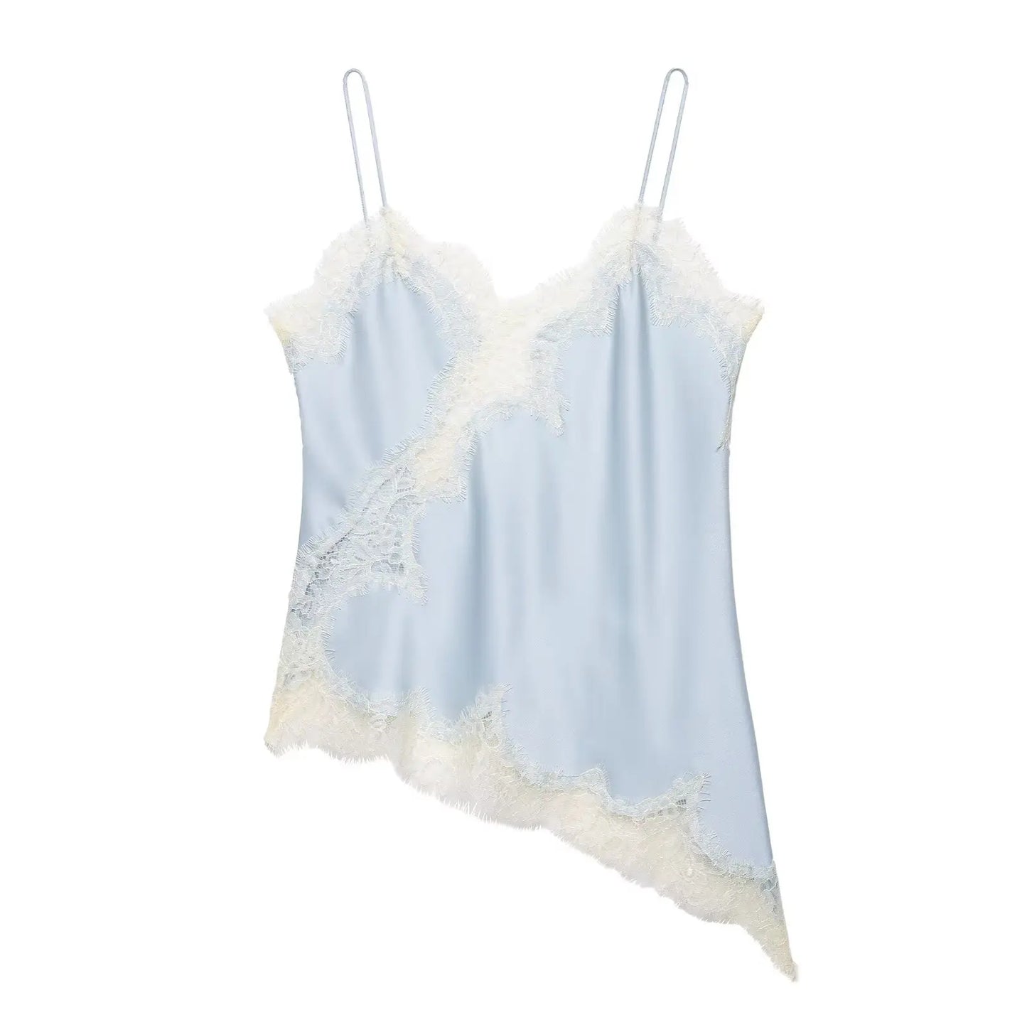 Elegant Lace Backless Asymmetrical Sleeveless Camisole for Women