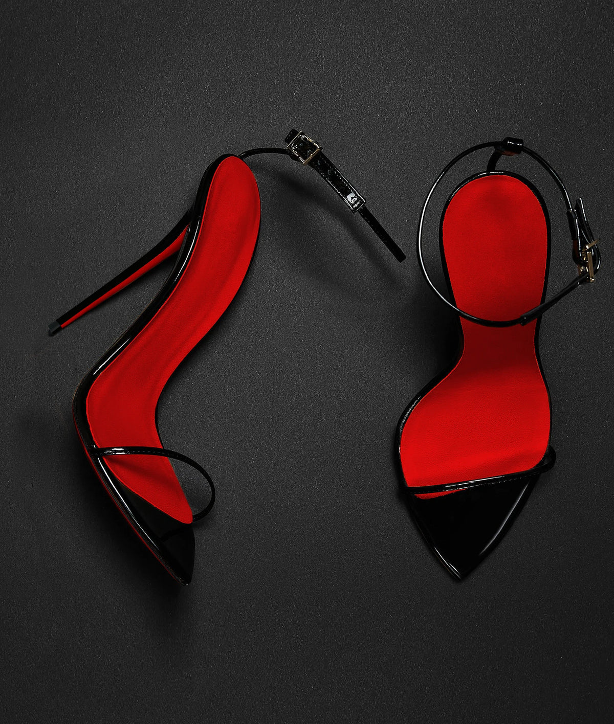 Pointed Toe Slim Heel Buckle Strap Sandals for Women