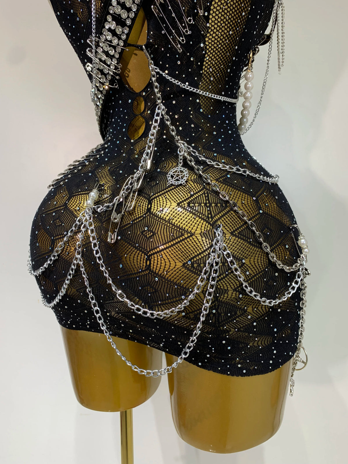 Chain Detail Mini Dress