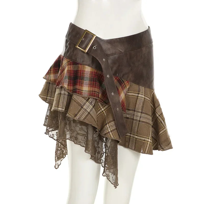 Harajuku Plaid Skirt