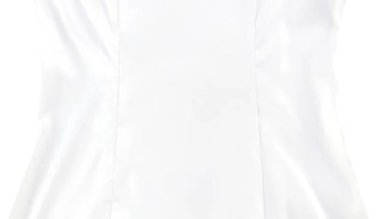 Elegant Long Sleeve Satin Turtleneck Mini Dress for Women