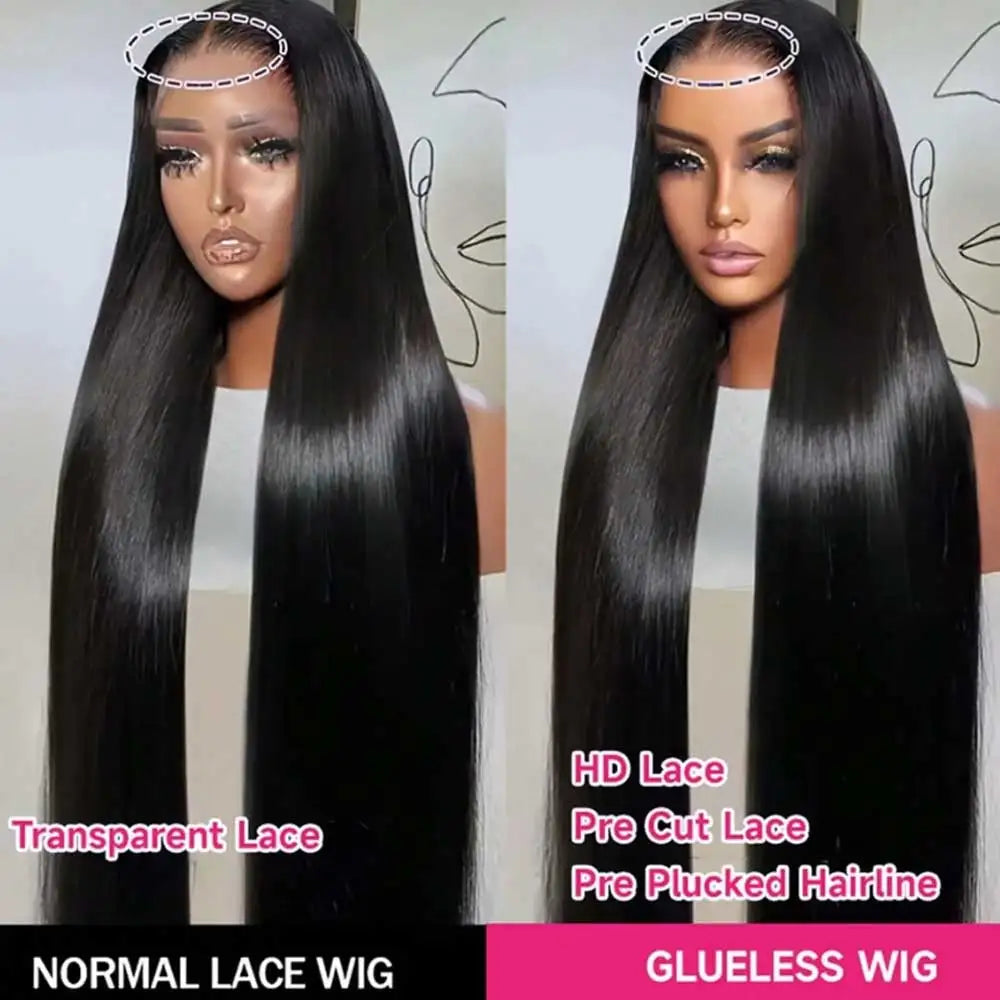 34 Inch Bone Straight Lace Front Wig