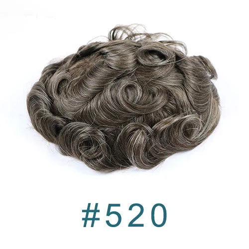 Natural Curly V Loop Hair Replacement Toupee for Women