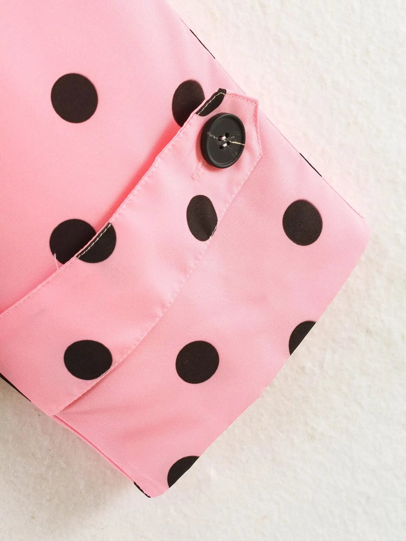 Polka Dot Double Breasted Belted Chic Jacket for Women