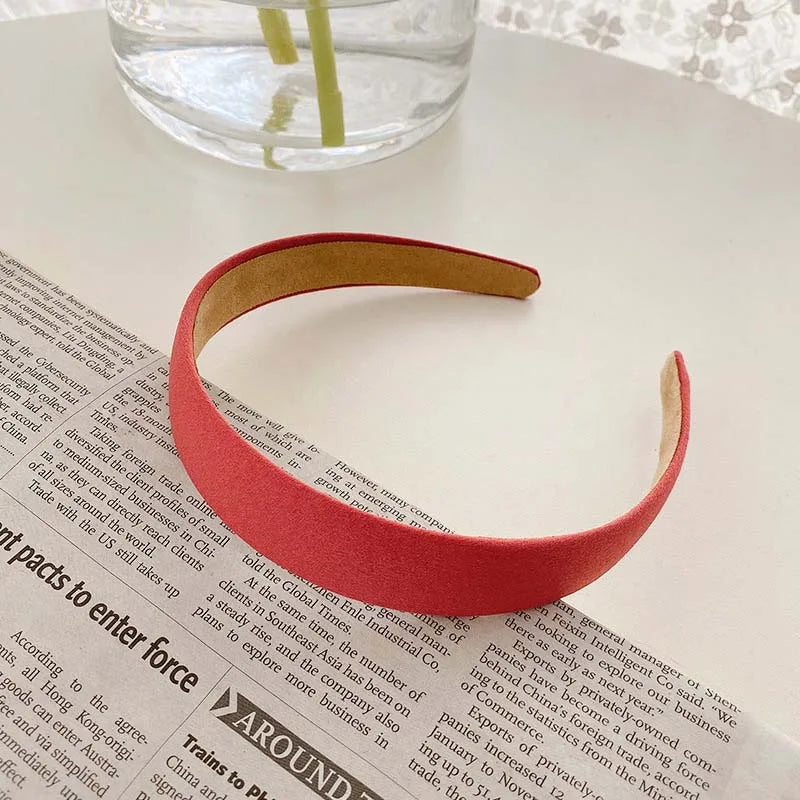 Vintage Red Velvet Padded Headband