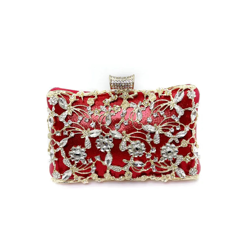 Glitter Rhinestone Shoulder Clutch Bag