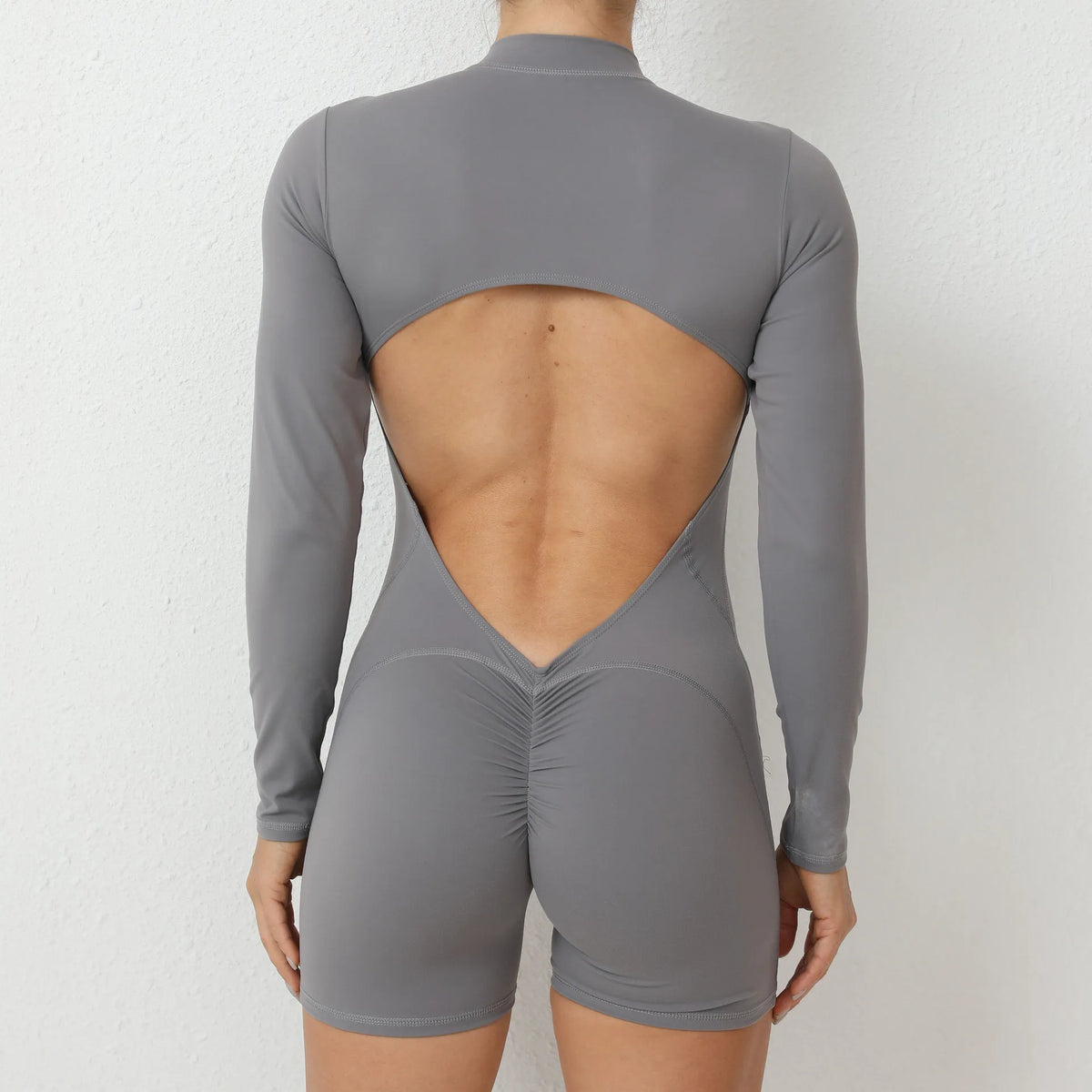 Moisture-Wicking Front Zip Jumpsuit