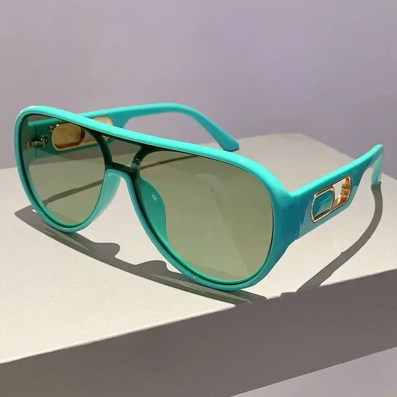 Oversized Square Pilot Sunglasses