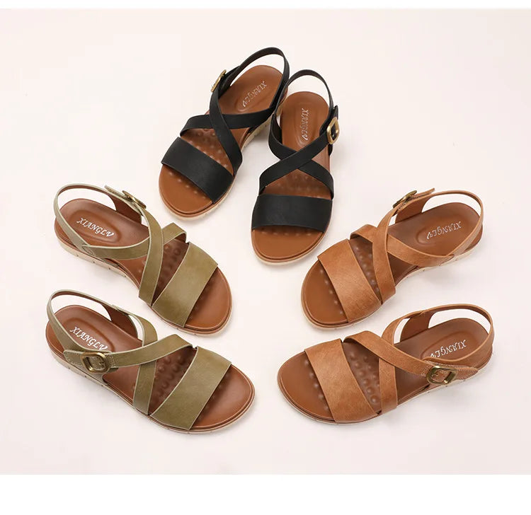 Summer Lightweight Single Strap Wedge Sandals for Women