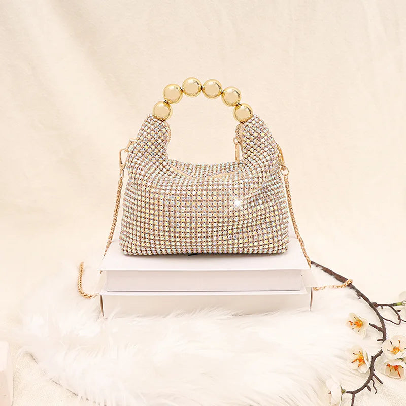 New Evening Handbag Luxury Brand Shiny Dinner Party Women's Handbag Fashion Trend Shiny Women's Shoulder Crossbody Bag