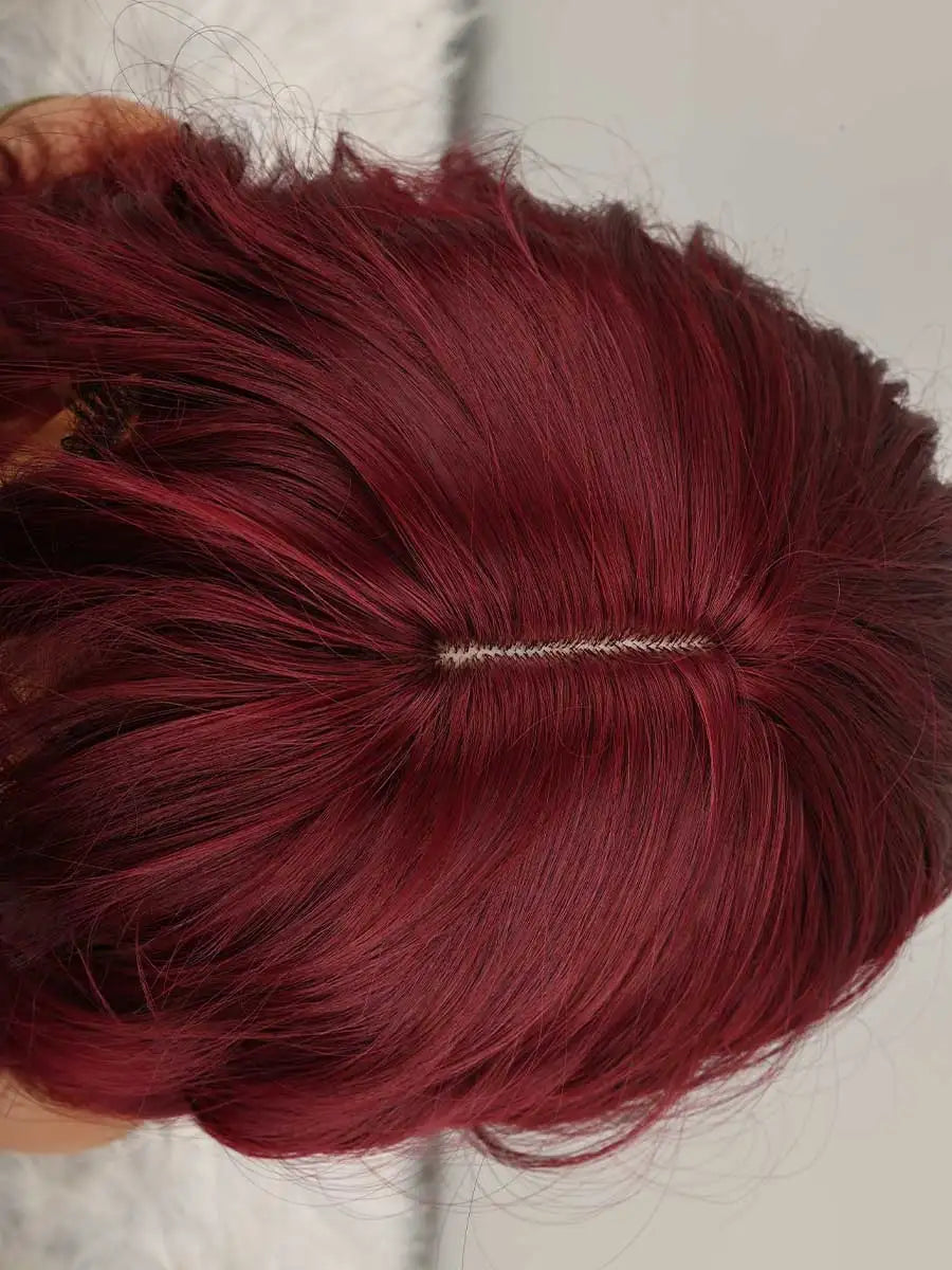 Soft Natural Curly Bob With Bangs Stylish Wig for Women