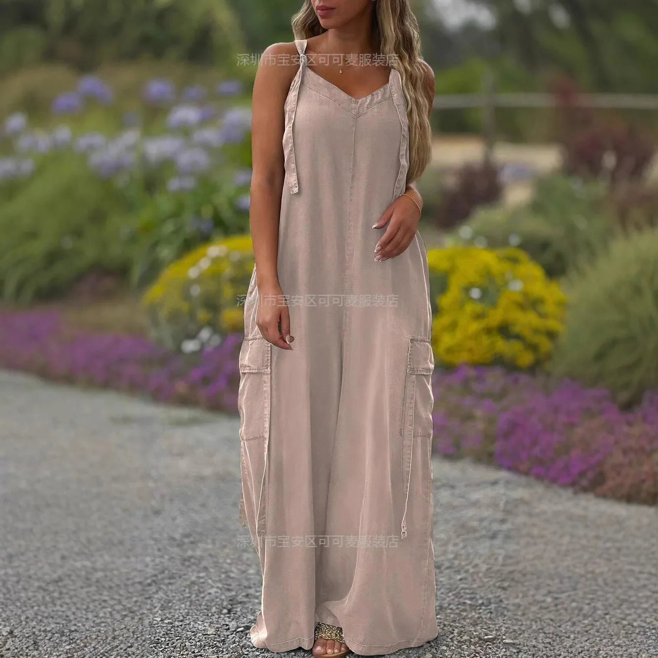 Jumpsuits Women One Piece Sleeveless Overalls Wide Leg Long Pants Casual Loose Rompers Y2k Streetwear Jumpsuit Summer 2025