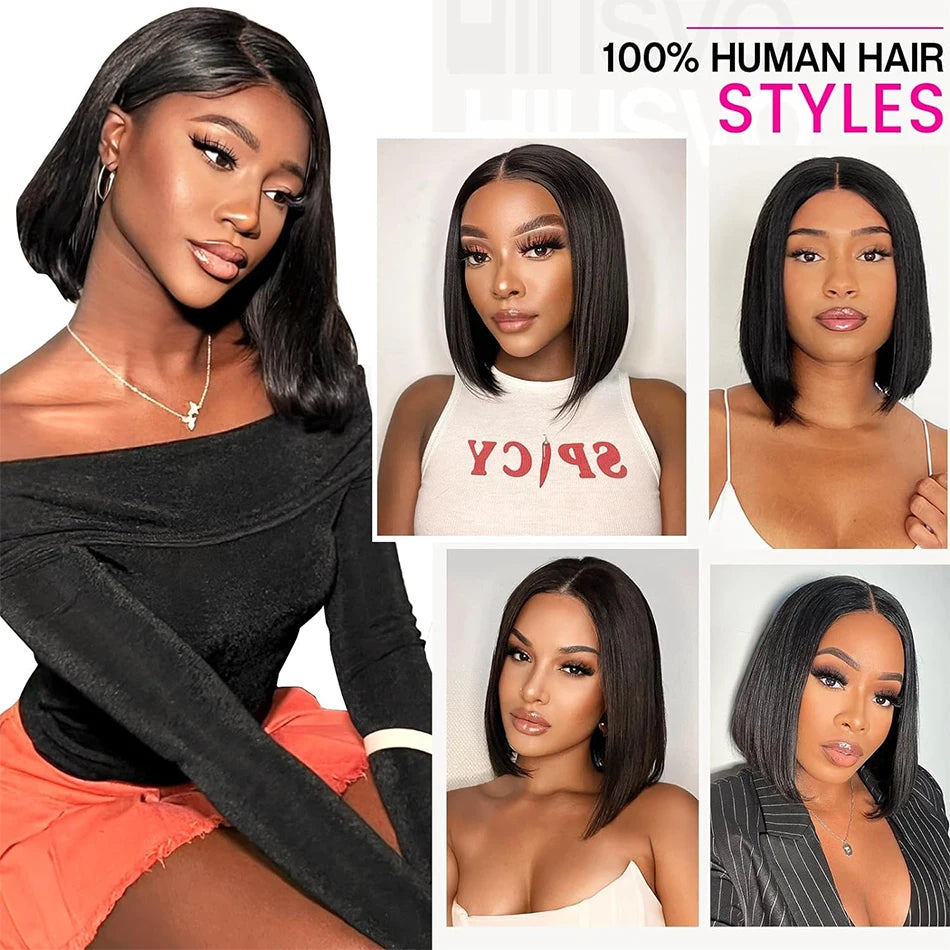 Bone Straight Brazilian Virgin Human Hair Bundles for Women