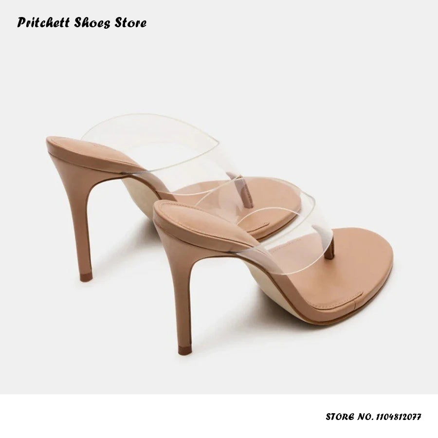 Premium Chic Thin Heel Open Toe Casual Flats For Women
