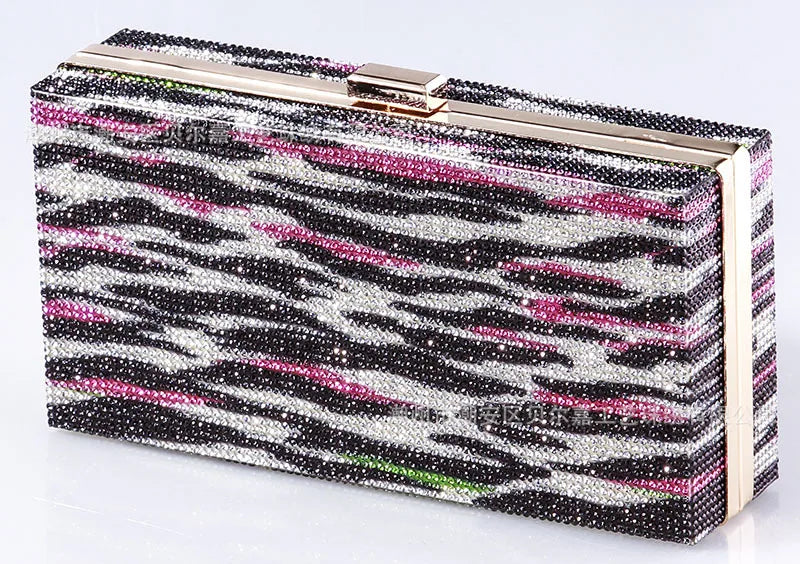 Rhinestone Diamond Evening Crossbody Clutch Bag for Women