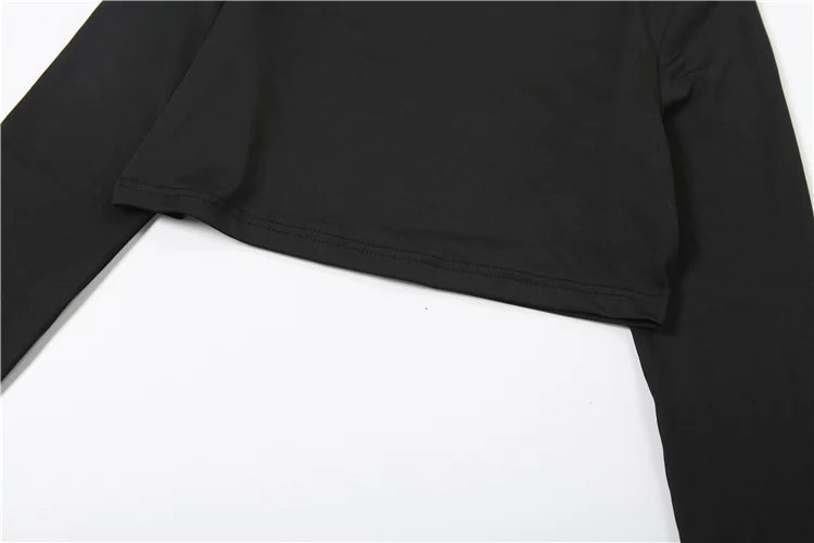Asymmetrical Crop Top and Shirred Pants Two Piece Set for Women