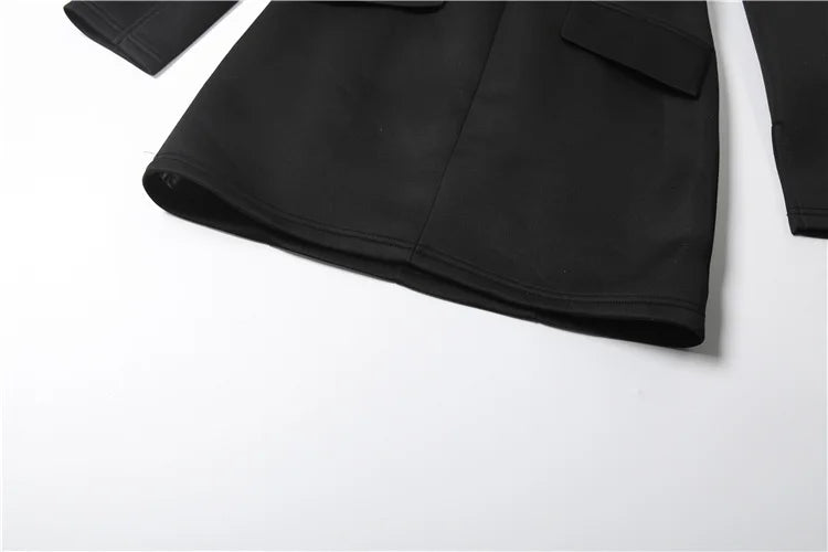 Stand Collar Mini Dress