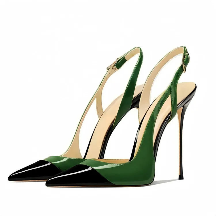 Pointed Toe High Heel Slingback Sandals for Women