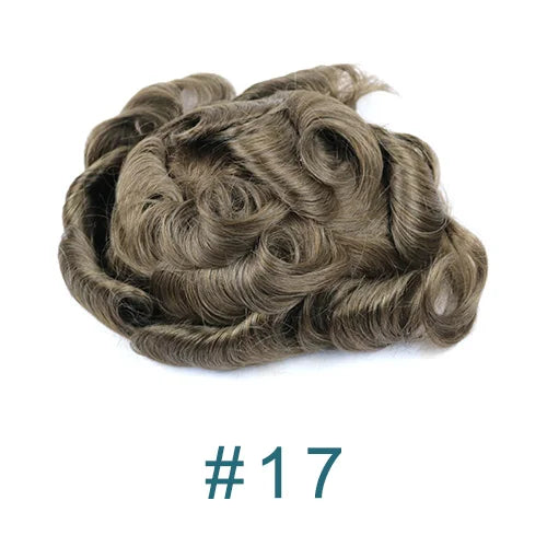 Natural Curly V Loop Hair Replacement Toupee for Women