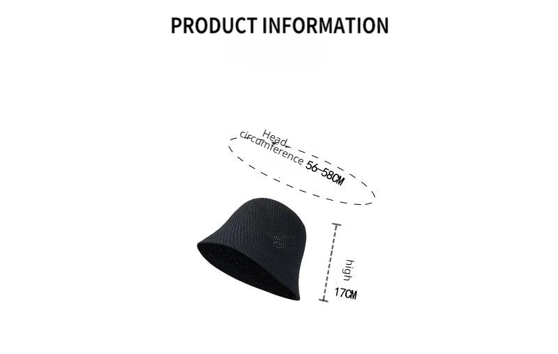 Breathable Knit Bucket Hat for Women
