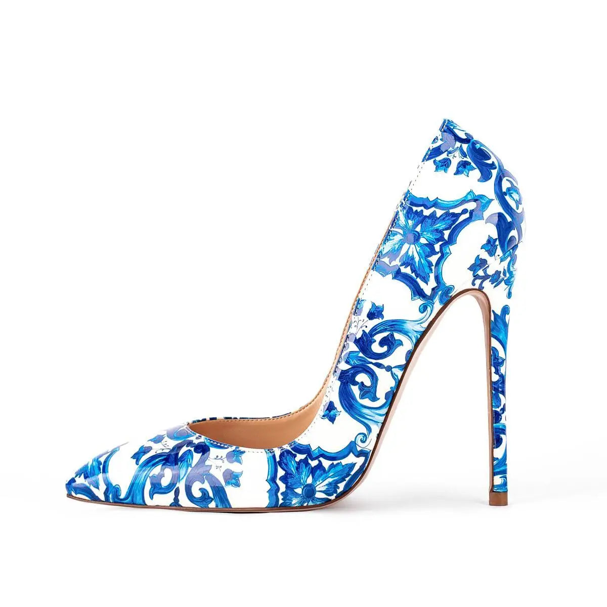 Floral Pattern Elegant Pointed Toe Pumps for Women