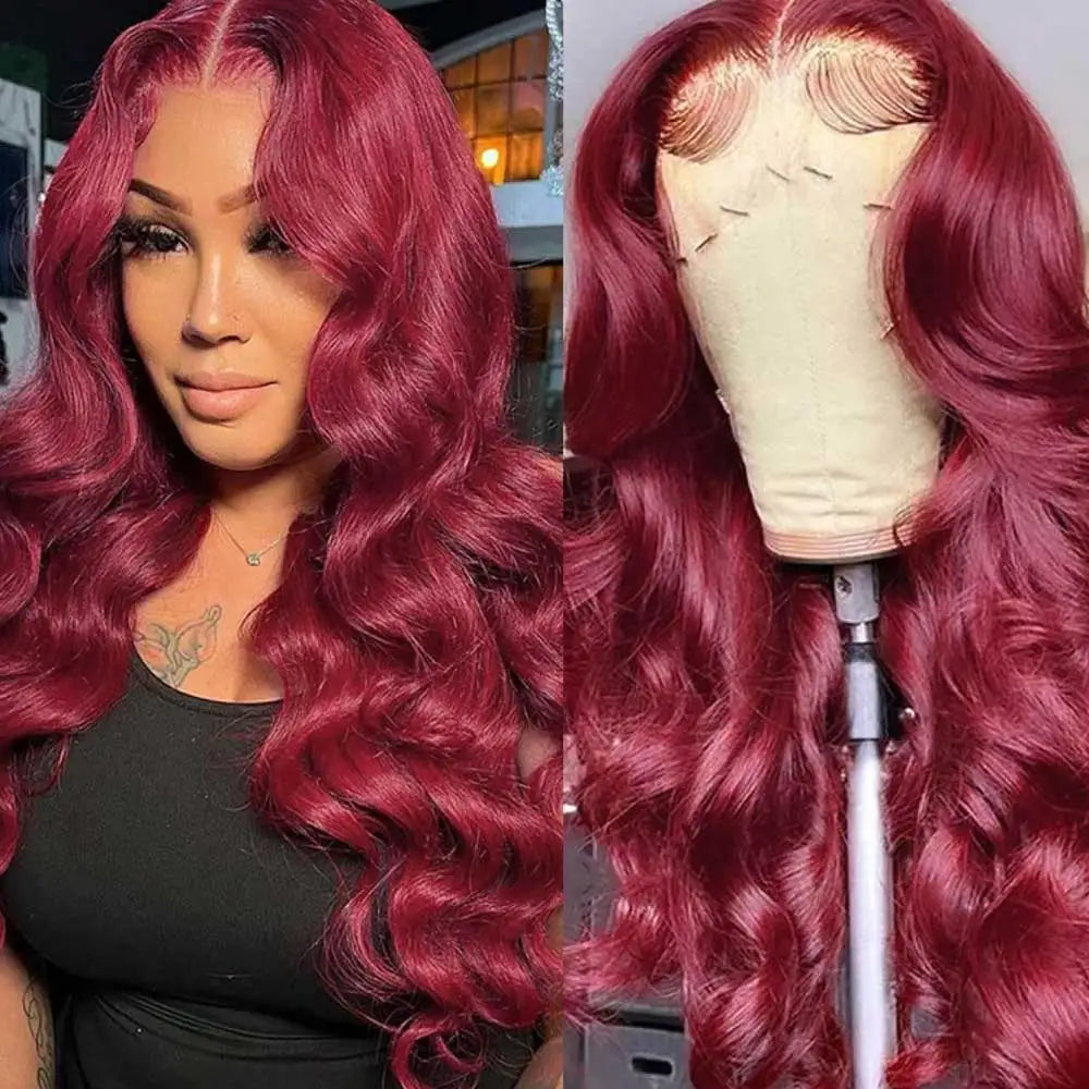 HD Transparent Remy Hair Body Wave Lace Front Wig for Women