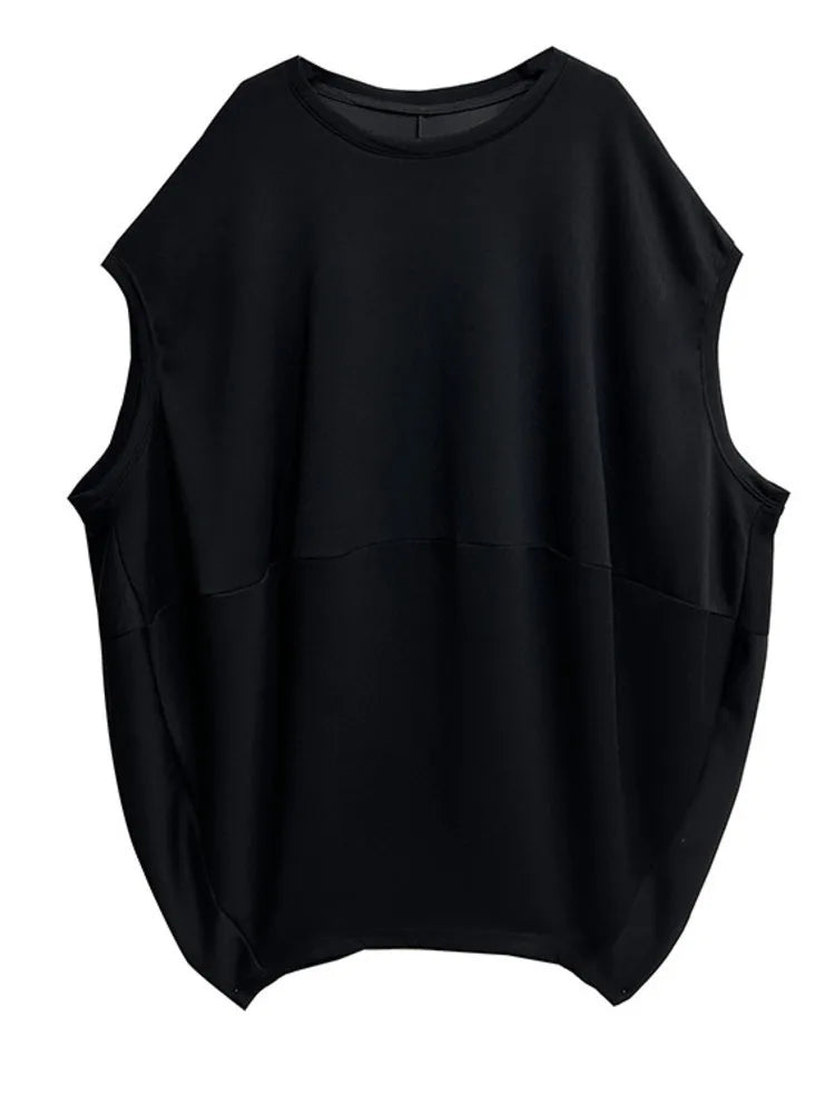 Black And White Loose Fit Cotton Mini Dress for Women