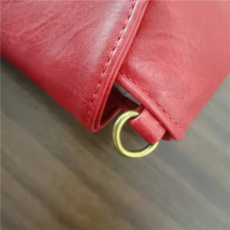 Elegant PU Leather Crossbody Envelope Clutch Bag for Women