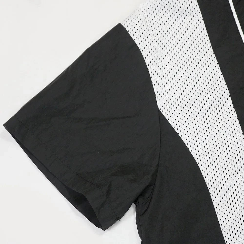 Joskaa 2025 Summer Women's Sporty 2 Piece Set Casual Patchwork Short Sleeve Top and Shorts Matching Tracksuits Y2K Streetwear