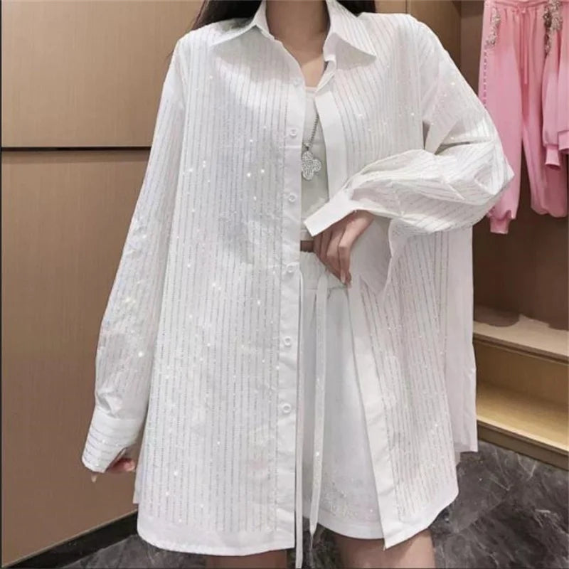 Soft Breathable Elegant Loose Fit Knit Blouse For Women