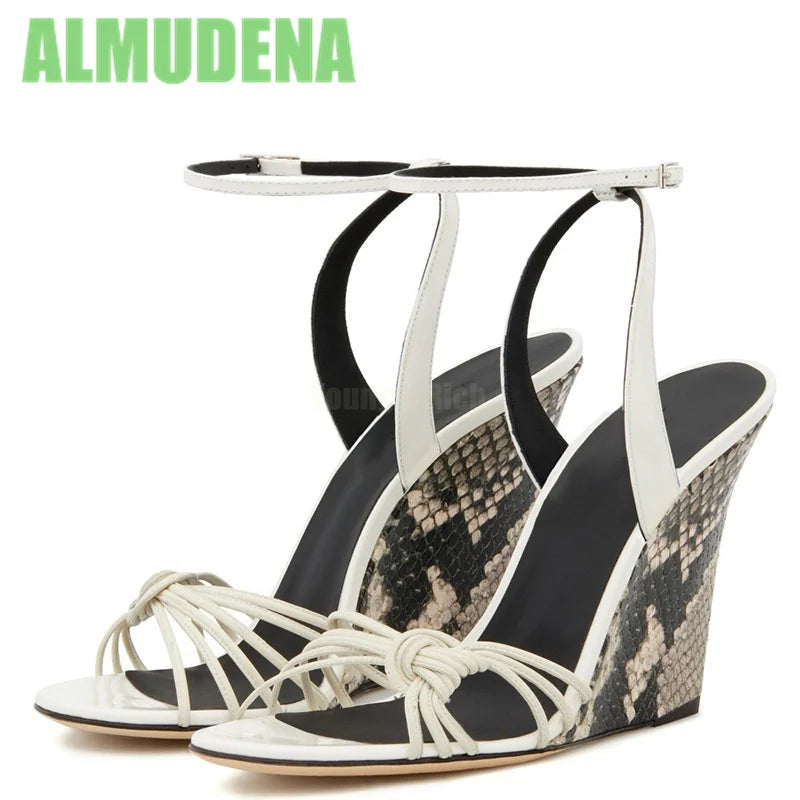 Comfortable Open Toe Buckle Strap Wedge Sandals For Women