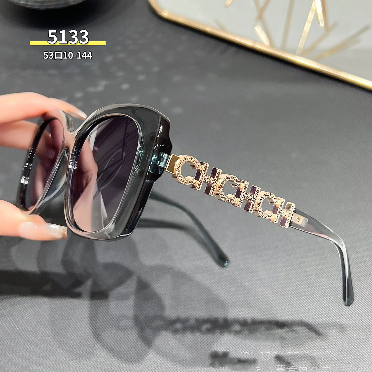 Black Full Frame Cat Eye Sunglasses