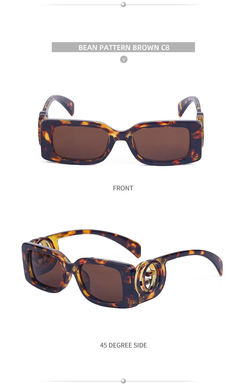 Oversized Square Gradient Sunglasses