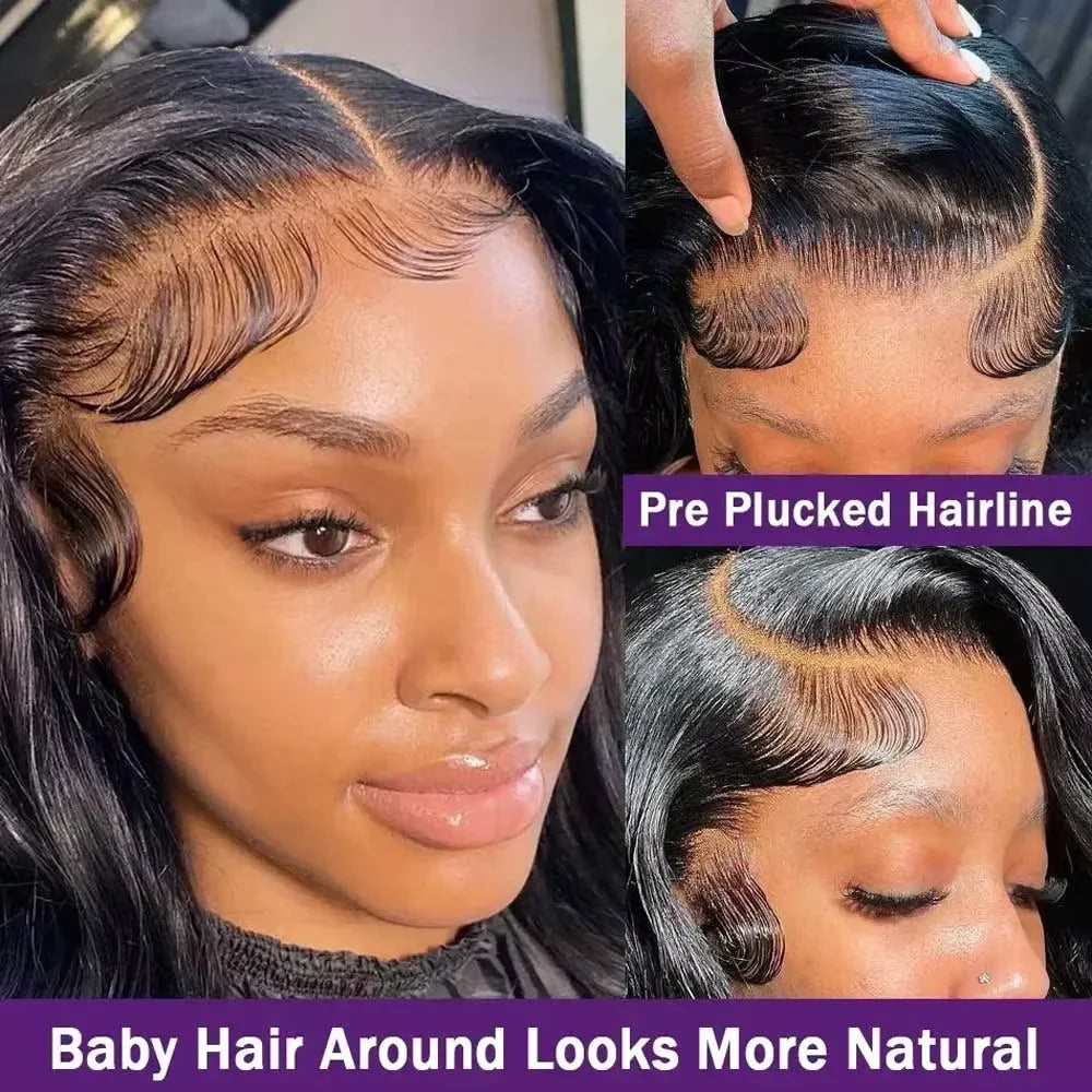 Lace Front Body Wave Glueless Human Hair Wig for Women
