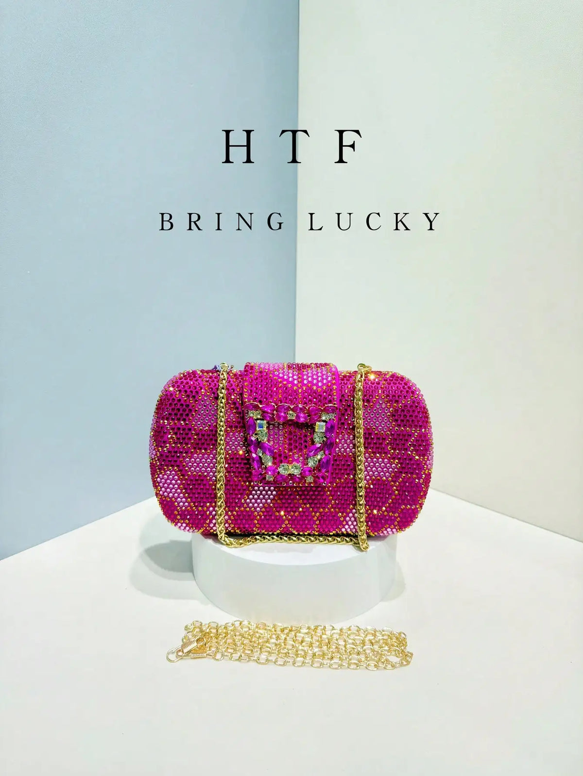 Elegant Glitter Ruched Evening Clutch Handbag for Women