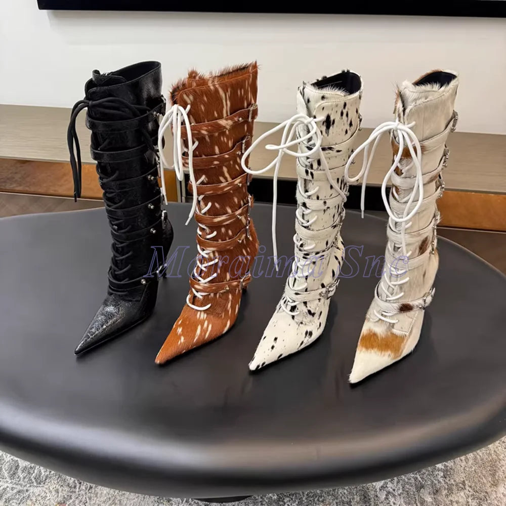 Pointed Toe High Heel Over The Knee Boots For Women