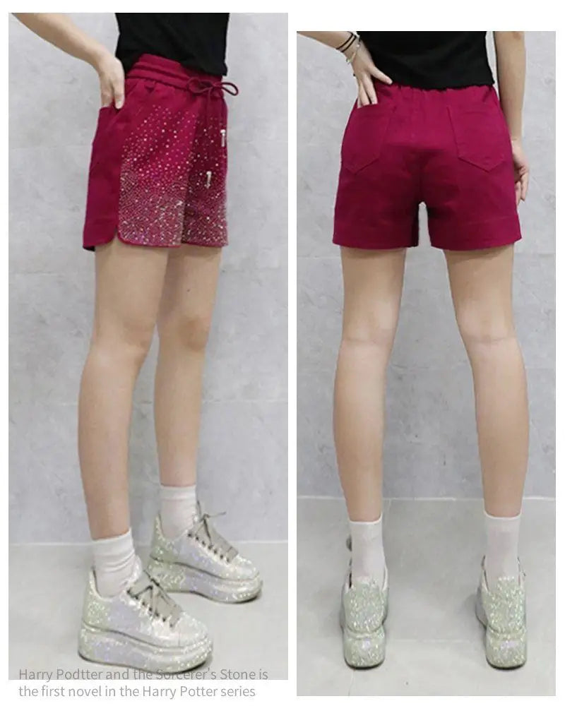 Lightweight High Waist Wide Leg Casual Shorts for Women