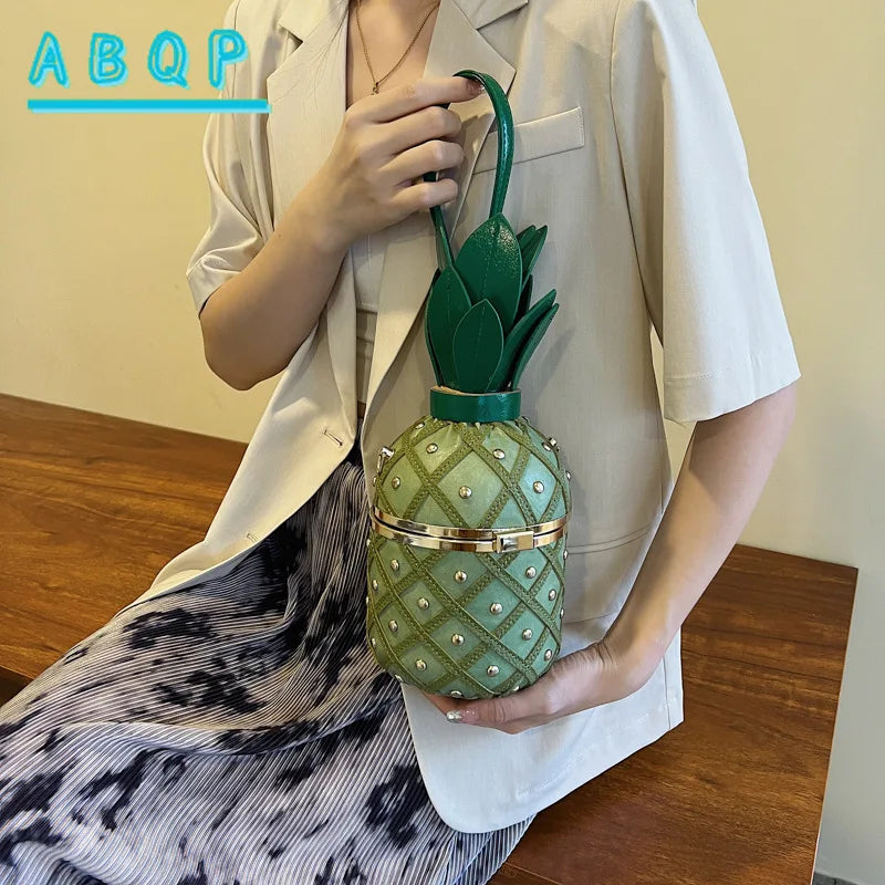New Women's Shoulder Bag Pineapple Shape Fashionable Women's Shoulder Crossbody Bag Fashionable Casual Women's Bag High Quality
