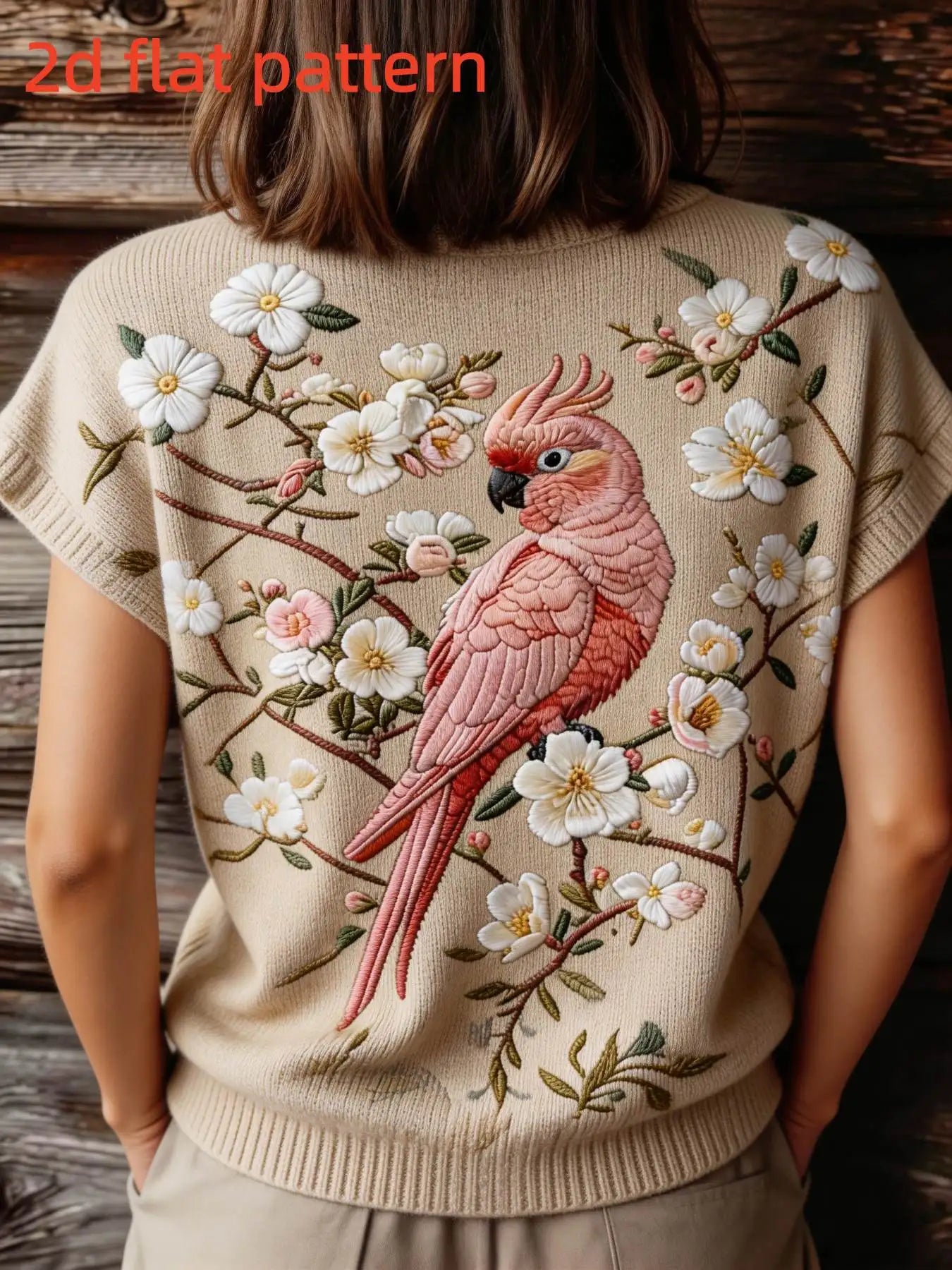 Printed Design Sleeveless Round Neck Top for Women