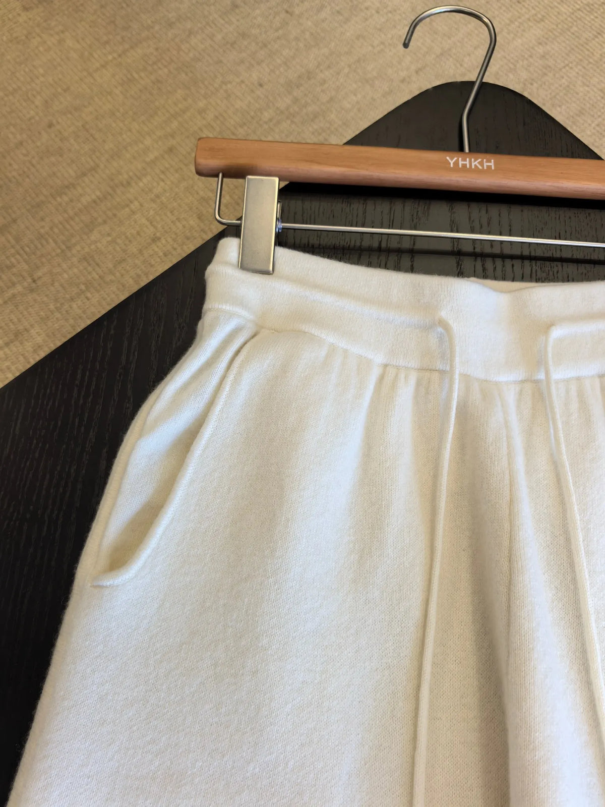 Hooded Knit Two Piece Set With Elastic Waist Pants For Women