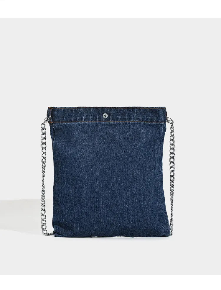 Embroidered Floral with Chain Shoulder Bag for Women