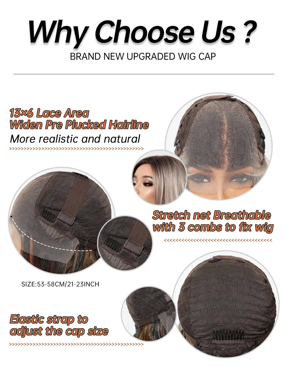 Ombre Blonde Straight Lace Front Bob Wig for Women