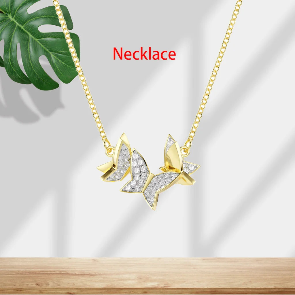 Crystal Necklace And Earring Set