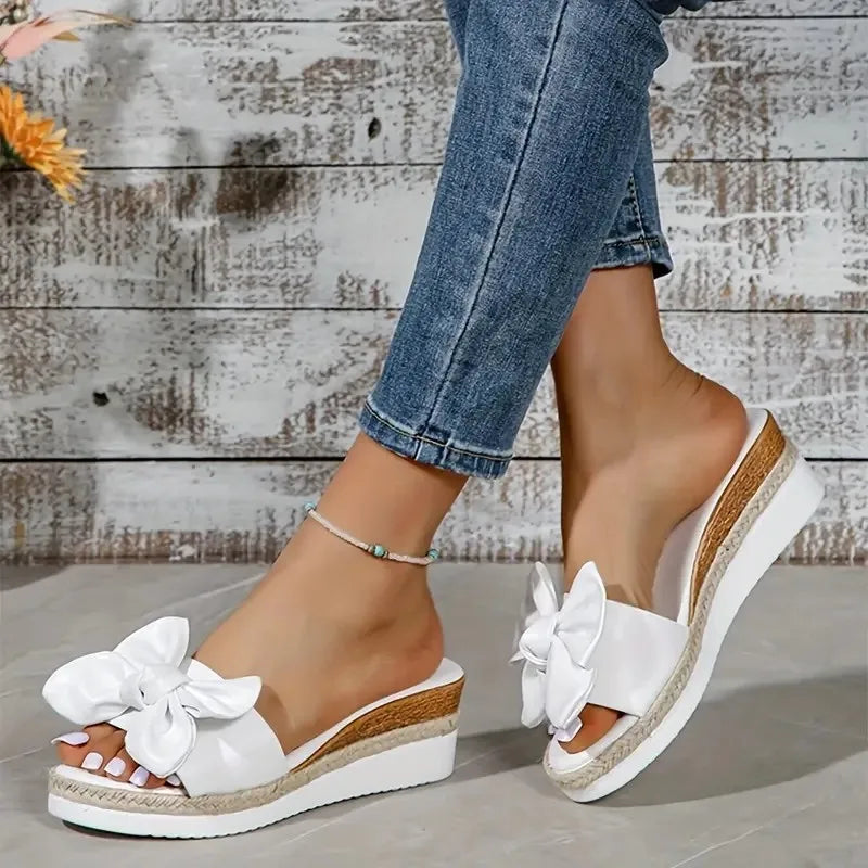 Casual Braided Strap Platform Wedge Sandals for Women