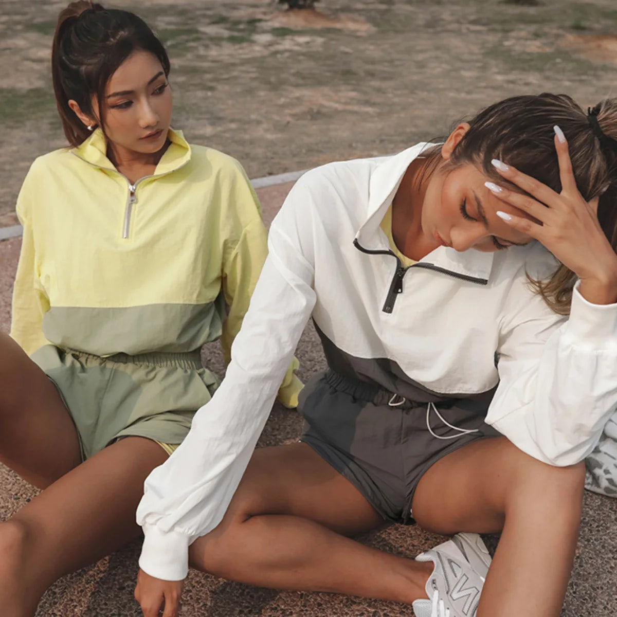 Casual Two Piece Pullover Shirt and Shorts Set for Women