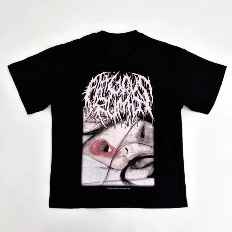 Fashionable and Versatile Street Ladies Shirt Lapel T Shirt American Style Print Design Loose and Breathable Casual Streetwear