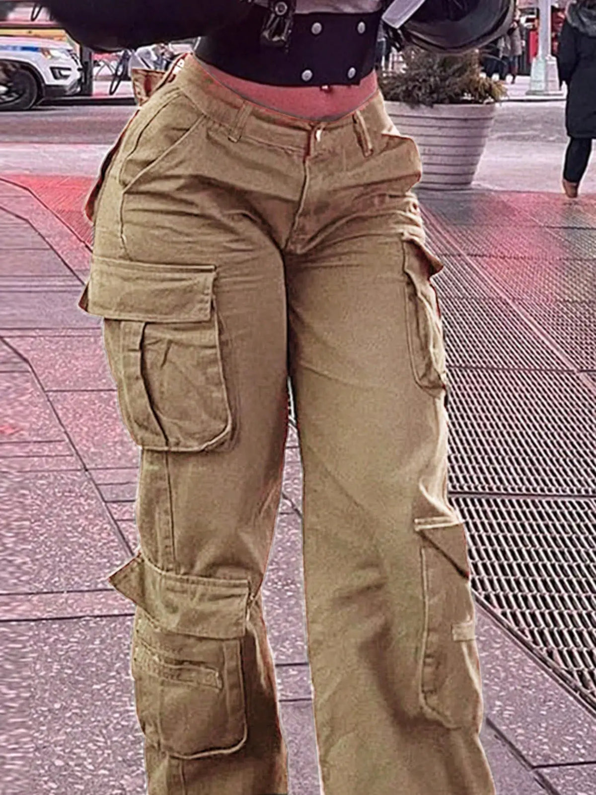 High Stretch Multi Pocket Workwear Trousers for Women