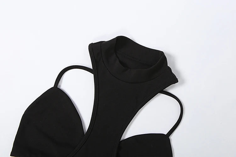 High Stretch Hollow Out Backless Bodysuit for Women
