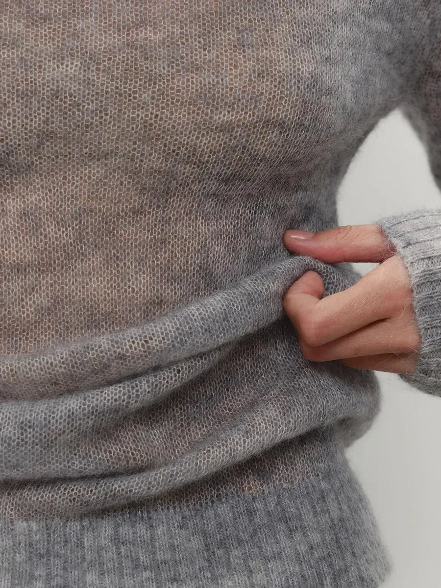 See Through Mesh Knit Sweater