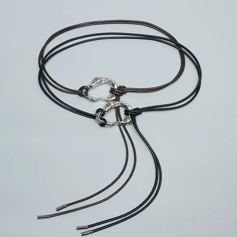Fashion Braided Gold Knot Waist Chain Belt for Women